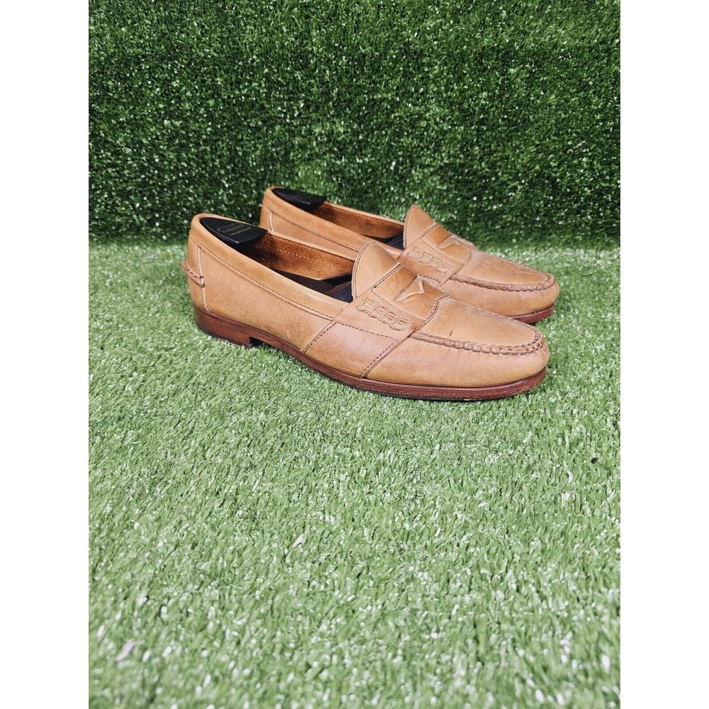 Cole Haan Country Penny Brown Leather Hand Sewn Loafers Mens Size 9.5 D